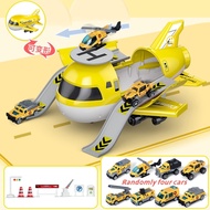 5IN1 Big Size Aeroplane Toys With 4pcs Car Toys For Kids Fire Trucks Engineering Military Car