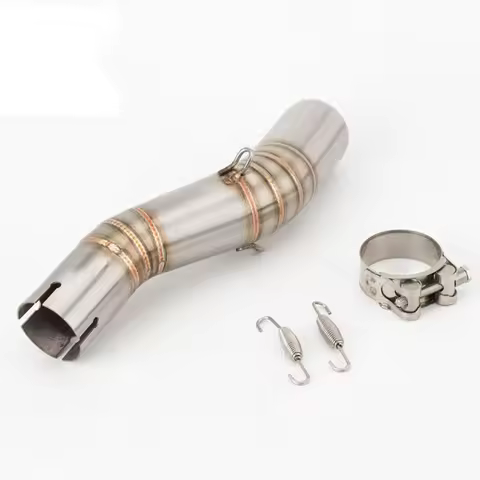 Motorcycle Exhaust Escape Systems Middle Link Pipe Connection 51mm Muffler Slip On For Honda CBR250