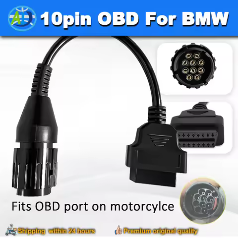 10Pin OBD Cable For BMW Motorcycles C/F/G/K/R/S Series Motorcycle OBDII Diagnostic Adapter For GS911