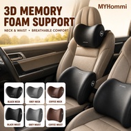 MYHOMMI Waist Pillow 3D Memory Foam Cotton Breathable Seat Support for Home Office Neck Rest Car
