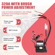 RC High Voltage ESC Brushed Speed Controller 7.2V-16V 320A for RC Car Truck Boat /Axial//