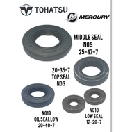 Oil seal crankshaft MERCURY 8HP/TOHATSU 9.8HP (Oil seal ATS/Tengah/Bawah) 101-00121 # 2 STROKE OUTBO