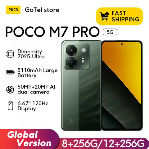 POCO M7 Pro Global Version 6.67" AMOLED Camera 5110mAh Dimensity 7025-Ultra Fast Charge NFC