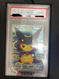 Pokemon卡 日版 PTCG PSA10 PROMO 231/XY-P 變裝比卡超 poncho Pikachu