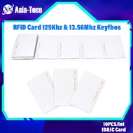 10PCS Read Only EM4100 TK4100 Keyfob RFID Key Fob Tag Chip Tags Sticker Token Ring Proximity Card