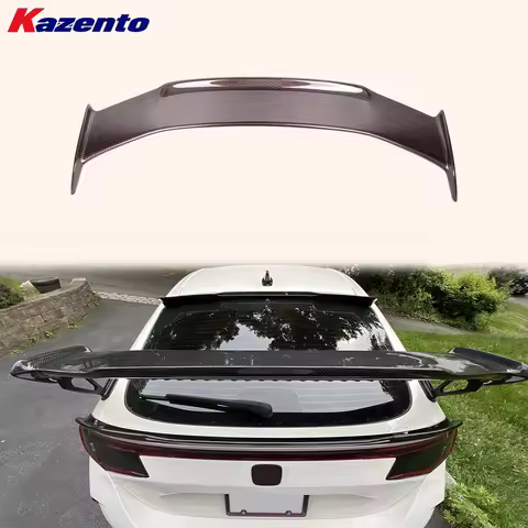 For Honda Type R FL5 2022+ MD Style Dry Hon Red Carbon Fiber Rear Trunk Spoiler Wing（Approximately 1