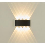 Đèn LED hắt tường 8 tia-nguồn nhôm đúc chống nước IP66