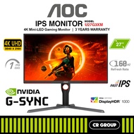 AOC U27G3XM 27-inch UHD 160Hz Fast IPS 4K Mini-LED Gaming Monitor (3Yrs Warranty)