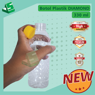 Botol Plastik DIAMOND SN (tutup Pendek) / Botol Diamond 330 ml / Grosir isi 108 Botol