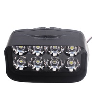 รถจักรยานยนต์ ไฟหน้า LED หลอดไฟ 8 LED สปอตไลท์ภายนอก 12V ไฟสูงกันน้ํากันฝุ่น