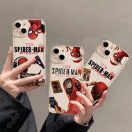 Marvel Spider Man Spiderman Casing For Samsung Galaxy A22 A23 A30 A20 A31 A32 A33 A42 A50 A50S A30S Clear TPU Japan Anime Fashion Luxury Cover Case Phone Case