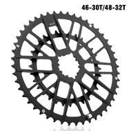 【New Product】8-12 Speed bicycle Chainring 46-30T 48-32T FOR GXP FOR gravel Double Chainring