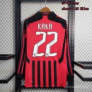 07 08 AC Milan Home Soccer Jersey KAKA PIRLO INZAGHI Men Retro Long/Short Sleeve Shirts
