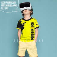 Baju FF JERSEY FF FreeFire ANAK ZEELO Gratis Nama