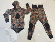 wetsuit SENHON pria 3mm camoflauge spearfishing wetsuit