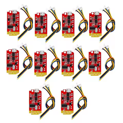 N91R-10PCS CT14 Stereo Bluetooth 4.2 Power Amplifier Board Module 3.7V 5V 5W+5W With Charging Port F