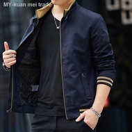 【jacket】 Outerwear Pure Cotton Coat Cross-Country New Men's Coat Korean Style Slim Men Cotton Wash Coat Jaket lelaki kapas