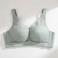 bra & cotton Plus Size Full Coverage Lace Bra 36D-46D | Non-Wire Support Bra | Anti-Spill Wide Side 