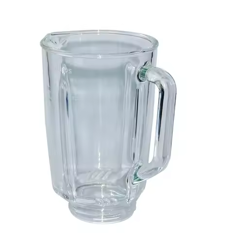 Blender Jar Glass Cup Suitable for PHILIPS HR2095 HR2093 HR2096 HR2195 HR2196 Blender Spare Parts Ac