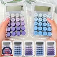 [3-5 DAYS DELIVERY]1/2PCS - Gradient Transparent Calculator 10-Digit Display, Battery Powered Compac