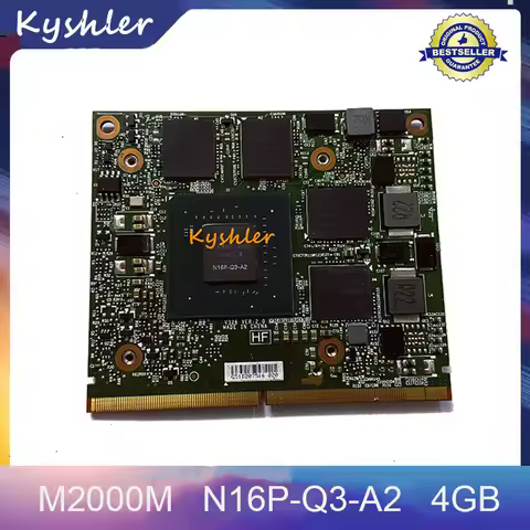 Original Quadro M2000M M2000 4GB Video Graphics Card N16P-Q3-A2 for DELL Precision M7510 M7520 for H