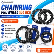 Prowheel Chainring 36T 38T 42T 32T 104 44TBcd Bcd for double Triple bicycle chainring 104BCD