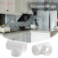 <ATs>#ROYALLADY#Duct Pipe 100mm ABS Duct Connector Ducting Splitter T/Y Shape Duct Tube