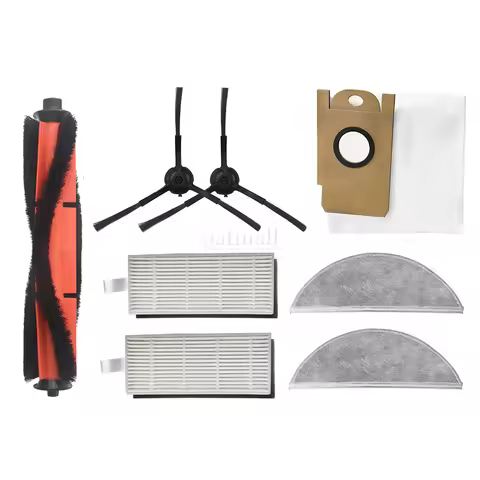 Accessories For Xiaomi Lydsto R1 Robot Vacuum Cleaner Dust Bags Colletion Cleaner Mops Side Brushes 