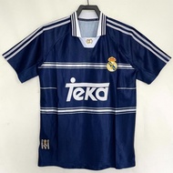 1998-99 HM Away Blue Retro Short-Sleeve High-Quality Football Jersey S-XXL
