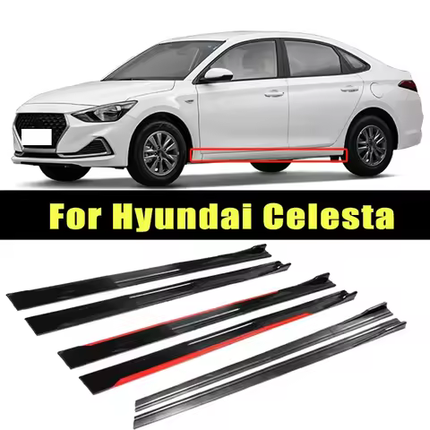 Universal 2m/2.2m Car Side Skirt Extension SplitterBumper Racing Side Wing Bumper Lip Side Spoiler F