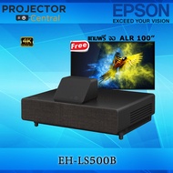 Epson Home Cinema EH-LS500B 4K pro-UHD ultra short-throw LCD projector Free Dynamique Ambient Light Rejection (ALR) Fixed Frame Screen 100 Inch (16:9)