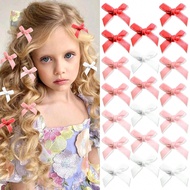 20 CÁI Nơ cài tóc nhung mini màu hồng cho bé gái Nơ nhỏ cho tóc Nơ dễ thương Kẹp tóc nơ nơ Kẹp tóc c