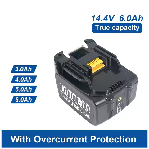 For Makita 14.4V 6Ah Rechargeable Power Tools Batteries 4S2P 18650 Li-ion Battery For Makita 14.4V B