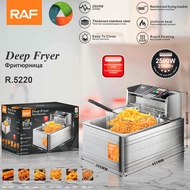 RAFEuropean Standard Deep Frying Pan Household Small Deep Frying Pan5.5LElectric Fryer Commercial Fryer Fries Fryer