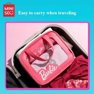 MINISO Barbie Series Toiletry Bag Three-piece Set Portable Storage Cosmetic  Travel Business Childre