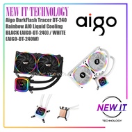 Aigo DarkFlash Tracer DT-240 Rainbow AIO PC Desktop Liquid Cooling BLACK (AIGO-DT-240) / WHITE (AIGO-DT-240W)