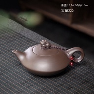 Dung Tích Lớn Tím / Tím Violet / Tím Hoa Cà Bình Trà Đất Sét Handmade Nguyên Bản Mỏ Tím / Tím Violet