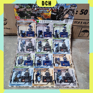 DCH - roboman tentara SWAT biru army 1 pcs mainan brick