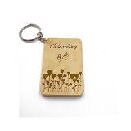 Wooden keychain given on March 8