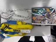GRACE 防墮全身安全帶套裝 EN361 連 1.8\text{ m} 安全繩 掛鈎 兩個