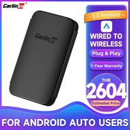 CarlinKit Wireless Android Auto Car Adapter-อะแดปเตอร์ USB แบบมีสายเป็นไร้สาย-การเชื่อมต่อทันทีจากโทรศัพท์ Android ไปยังหน้าจอรถยนต์พร้อมการติดตั้งง่าย-Plug And Play