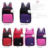 Malaysia seller Beauty Cat Beg Sekolah Galas Belakang Perempuan Scholl Bag Travel 现货男女双肩包