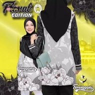 Baju Muslimah Jersey Terengganu Football ️Jersi Custom Name Tshirt Bola Hitam Murah Family/couple Set️ Terengganu Floral Edition Men's and Women's Sports Jersey Microfiber Malaysia