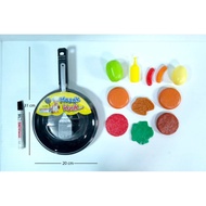 Children's Toys Cooking - burger Pan/teflon burger set