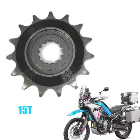15T Silent Durable Motorcycle Front Sprocket Chain Wheel Fly Wheel Pinion For CFMOTO 450MT 450mt 450