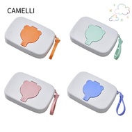 CAMELLI Portable Wipes Holder, Flip Cover Reusable Travel Wet Tissue ,  Hygienic Hanging Rope Wet Ti