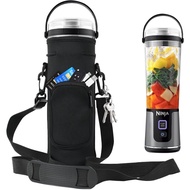 Storage Sleeve Bag for Ninja Blast Portable Blender with Shoulder Strap and Accessory Pocket Compati