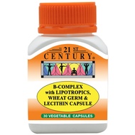 21 CENTURY B-COMPLEX WITH L/TRO,LECITHIN 30S