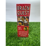 Brain Quest Grade 5 (Ages 10–11) Question Card – Answer 1 500 Questions Practice Thinking Analysis A