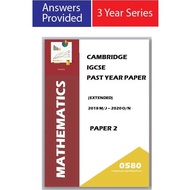 IGCSE Past Years Papers Mathematics 0580 (Paper 2 + Answers) 3 Year Series